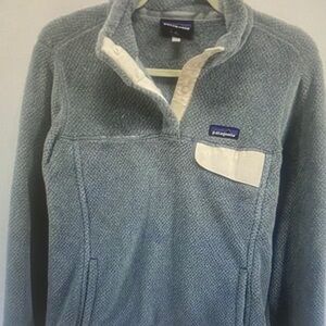 Patagonia Women’s Re-Tool Snap-T Pullover Grey Quarter Fleece Medium